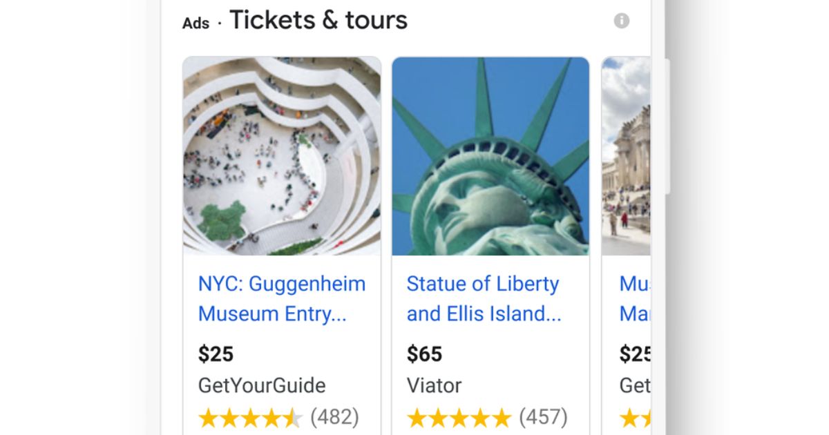 Google tours and activities
